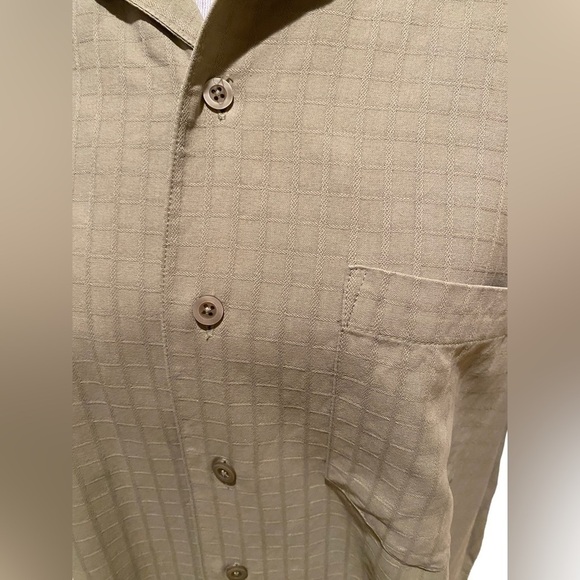 Caribbean Button Up Men’s Loose Shirt Casual Vacation Shirt Sz XL Silk & Cotton - Picture 3 of 14